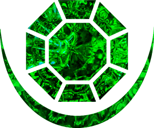 Abstraktes grünes kaleidoskopisches Muster.
